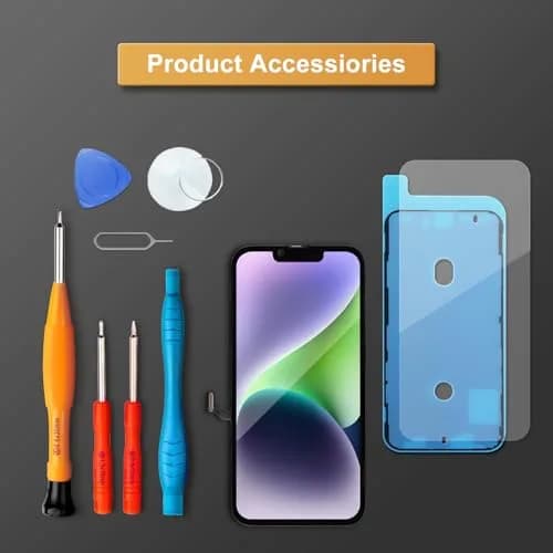 LL TRADER iPhone 14 Screen Replacement 6.1" FHD LCD Display with Repair Kit thumbnail 7