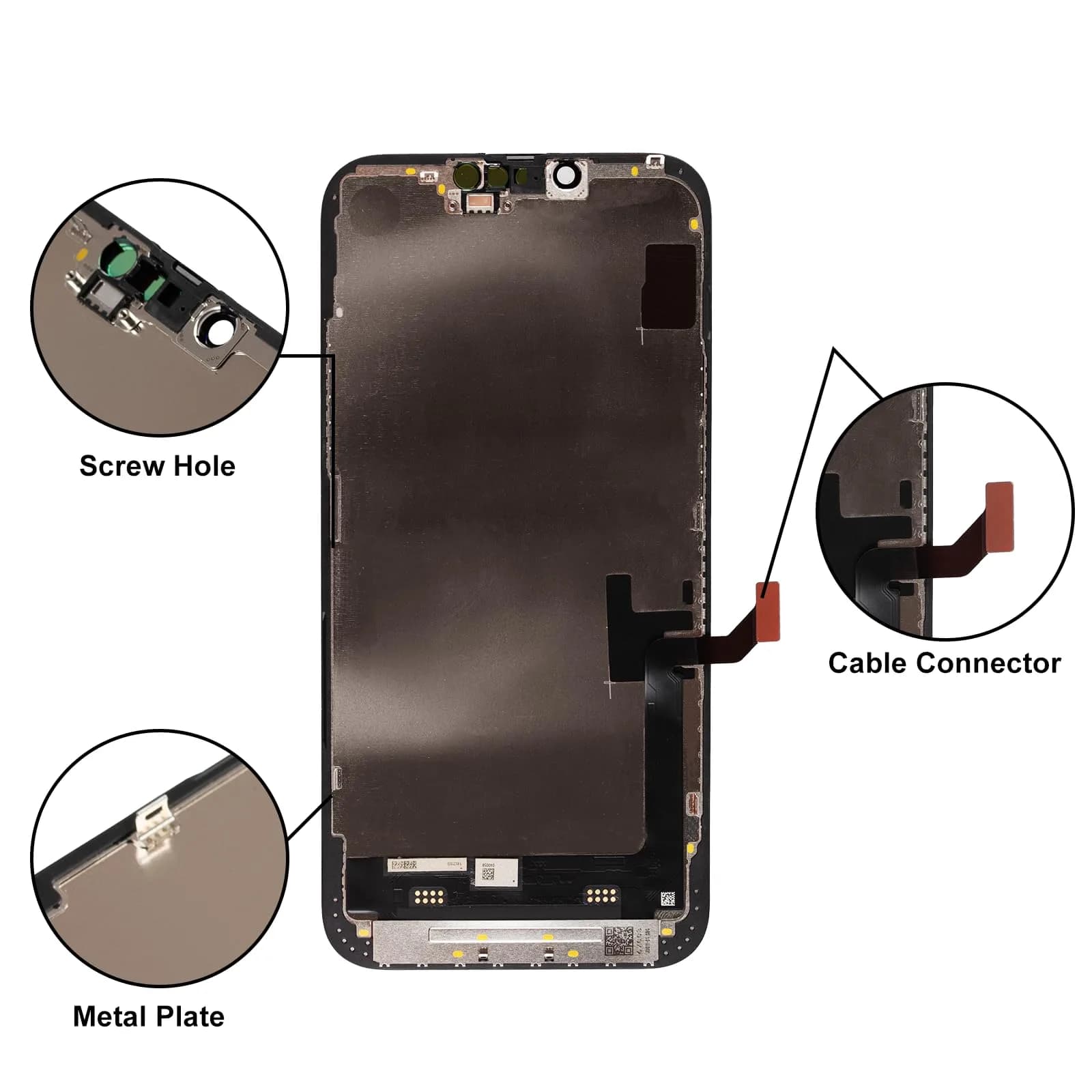 LL TRADER iPhone 14 Screen Replacement 6.1" FHD LCD Display with Repair Kit - view 3