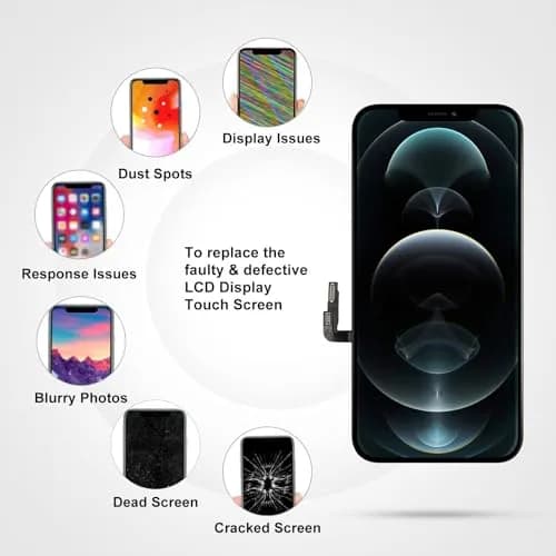 LL TRADER Screen Replacement for iPhone 12/12 Pro 6.1" FHD with Repair Kits | FHD Display Assembly thumbnail 4