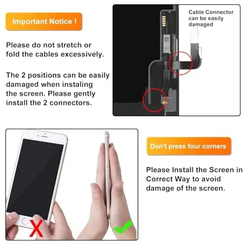 LL TRADER Screen Replacement for iPhone 12/12 Pro 6.1" FHD with Repair Kits | FHD Display Assembly thumbnail 6