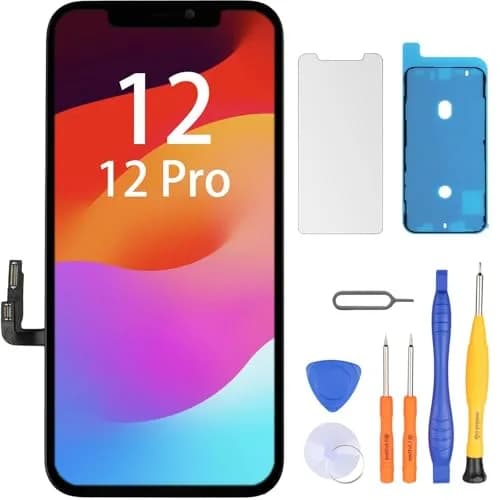 LL TRADER Screen Replacement for iPhone 12/12 Pro 6.1" FHD with Repair Kits | FHD Display Assembly thumbnail 1