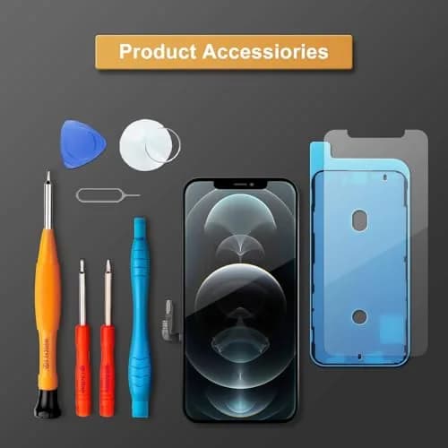 LL TRADER Screen Replacement for iPhone 12/12 Pro 6.1" FHD with Repair Kits | FHD Display Assembly thumbnail 7
