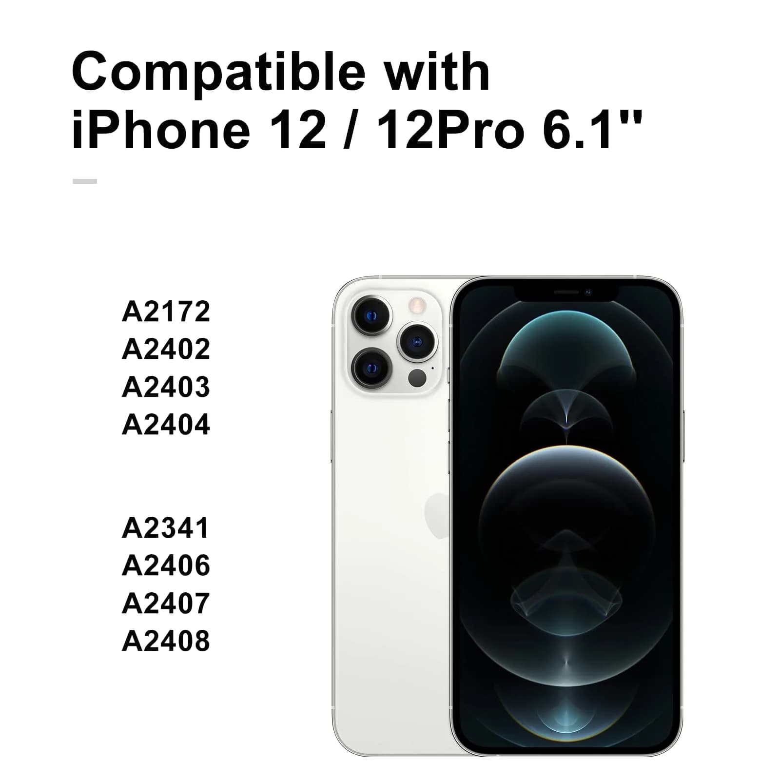 LL TRADER Screen Replacement for iPhone 12/12 Pro 6.1" FHD with Repair Kits | FHD Display Assembly - view 2