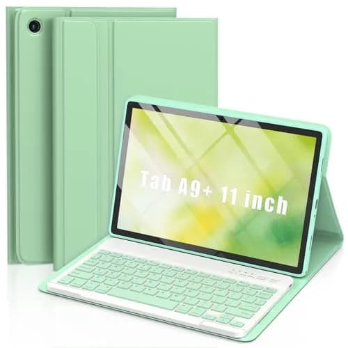 MMK Keyboard Case for Samsung Galaxy Tab A9+ 11 Inch | Detachable Bluetooth Keyboard, Long Battery Life, All-Around TPU Protection thumbnail 1