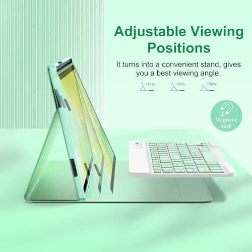 MMK Keyboard Case for Samsung Galaxy Tab A9+ 11 Inch | Detachable Bluetooth Keyboard, Long Battery Life, All-Around TPU Protection thumbnail 4