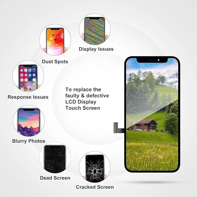 LL TRADER iPhone 12 Mini Screen Replacement 5.4" (13.7 cm) LCD Display with Repair Kit | Touch Digitizer Assembly - view 5