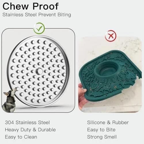 Feedoo Double Wall Stainless Steel Lick Mat for Dogs & Cats | Chew Proof Slow Feeder for Anxiety Relief & Puppy Enrichment thumbnail 3