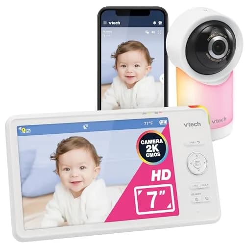 VTech Smart WiFi 7” HD Video Baby Monitor RM7866HD | Pan-Tilt-Zoom, 1080p App View, 2-Way Talk, Night Light thumbnail 1