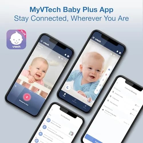 VTech Smart WiFi 7” HD Video Baby Monitor RM7866HD | Pan-Tilt-Zoom, 1080p App View, 2-Way Talk, Night Light thumbnail 3