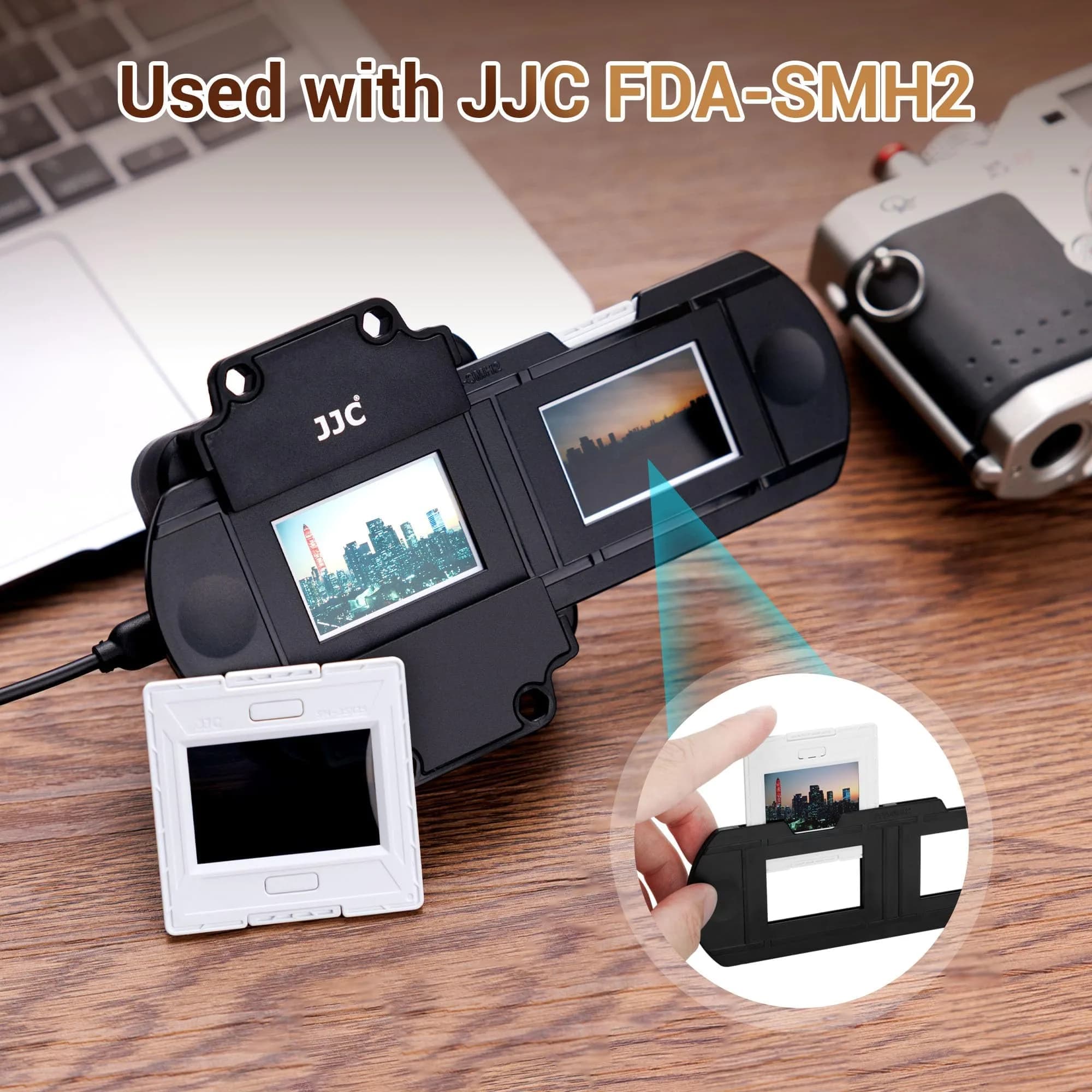 JJC 35mm Slide Film Mounts (25 Pairs, 50 Mounts Total) | Premium Scanning Accessories for Negatives and Slides - view 7