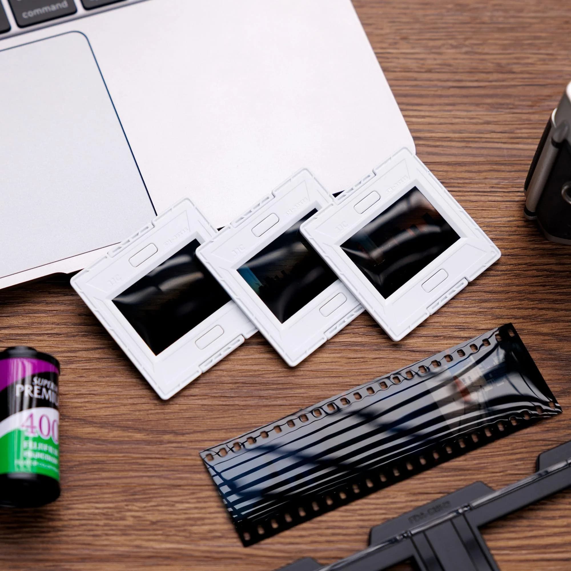 JJC 35mm Slide Film Mounts (25 Pairs, 50 Mounts Total) | Premium Scanning Accessories for Negatives and Slides - view 9