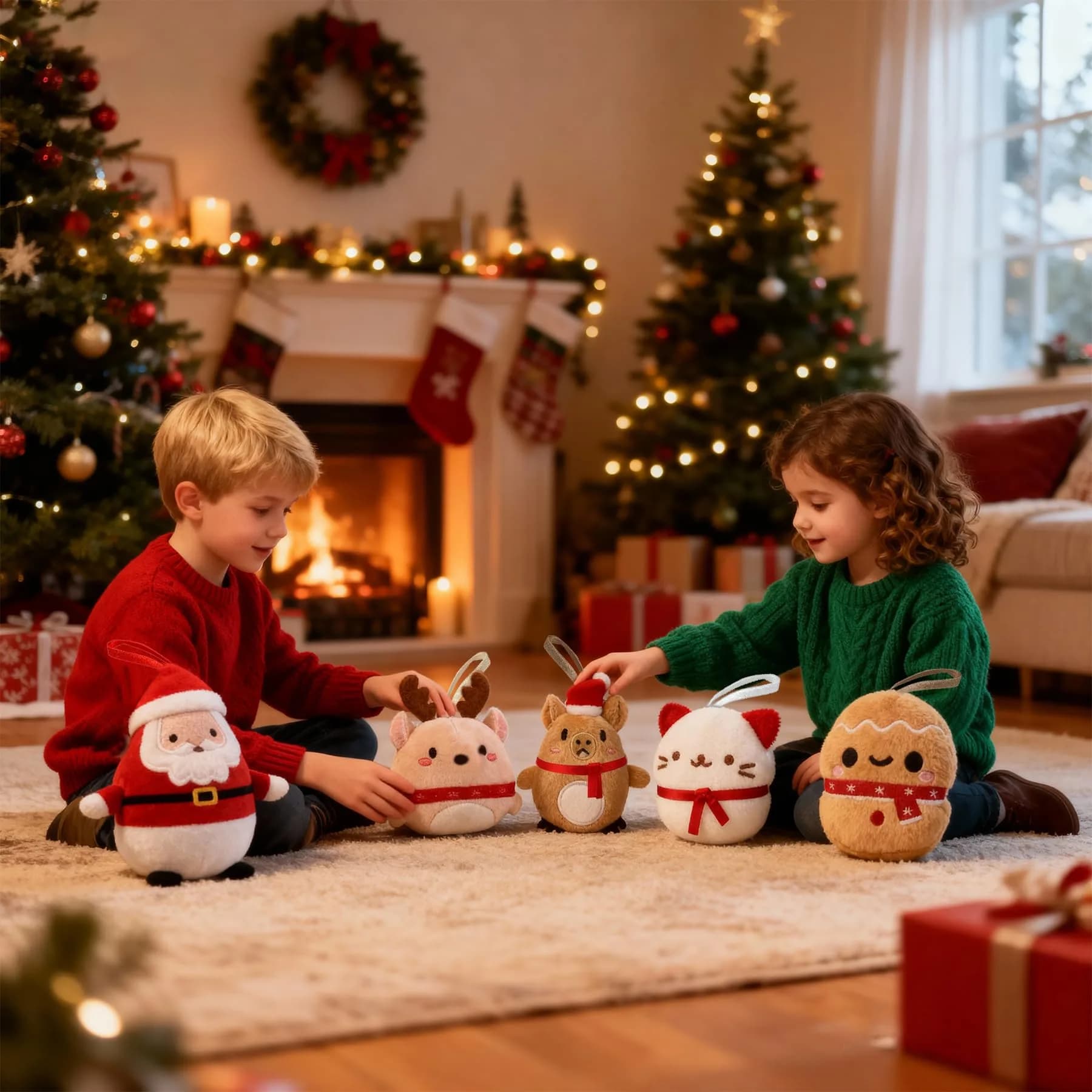 Rdogeia 24PCS Christmas Bunny Plush Toys Mini Stuffed Animals | Festive Holiday Party Favors for Kids - view 7