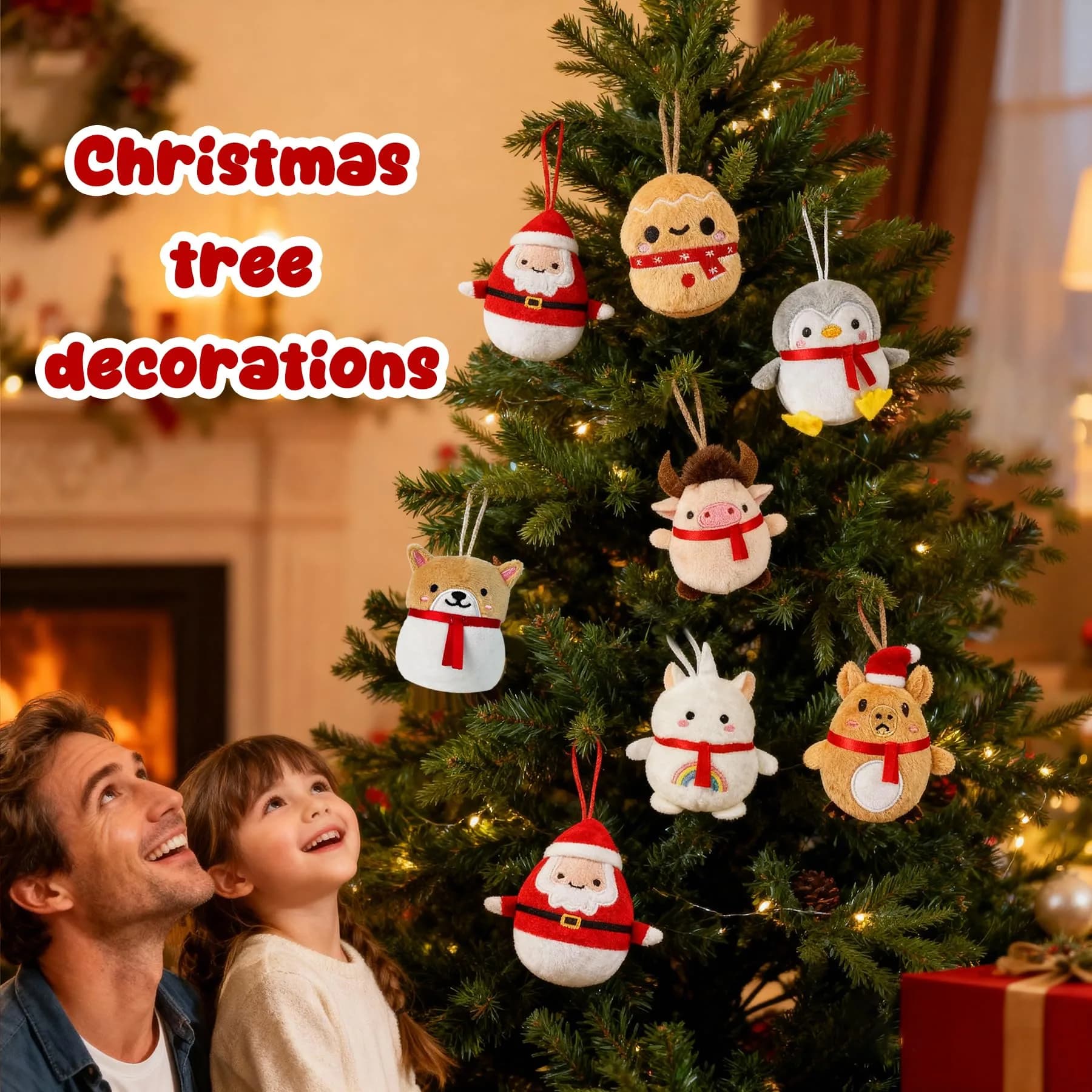 Rdogeia 24PCS Christmas Bunny Plush Toys Mini Stuffed Animals | Festive Holiday Party Favors for Kids - view 4