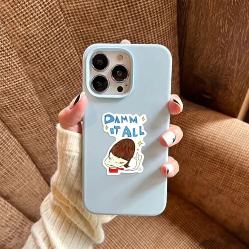 UBOFUGS Yoshitomo Nara Stickers Pack 50pcs | Waterproof Vinyl Decals for Water Bottle, Laptop, Phone, Skateboard, Scrapbooking, Kids Teens Adults Fans thumbnail 5