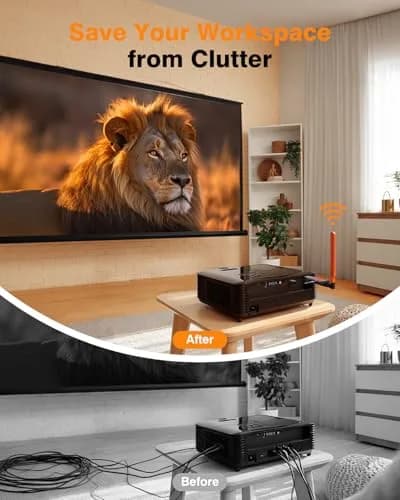 Coolpie Wireless HDMI Transmitter and Receiver Kit 1TX-4RX | 4K Decode 1080P HD Output, 350FT/100M Long Range, 5.8G Stable Connection Low Lag thumbnail 3