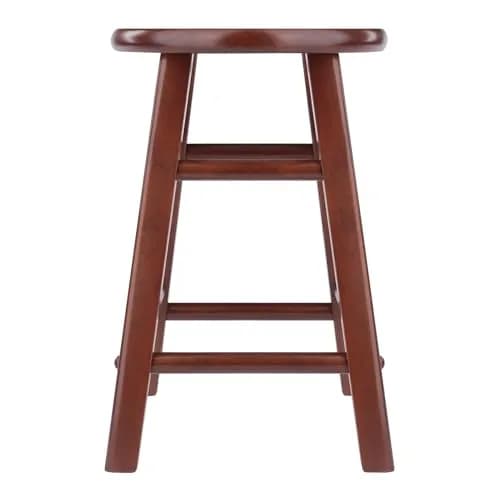 Winsome Element 2-Piece Counter Stool Set | Solid Beech Wood, Walnut Finish, 18" Seat Height thumbnail 4