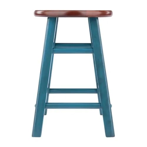 Winsome Element 2-piece Counter Stool Set | Solid Beech Wood, Elegant Walnut Finish, 18" Seat Height thumbnail 4