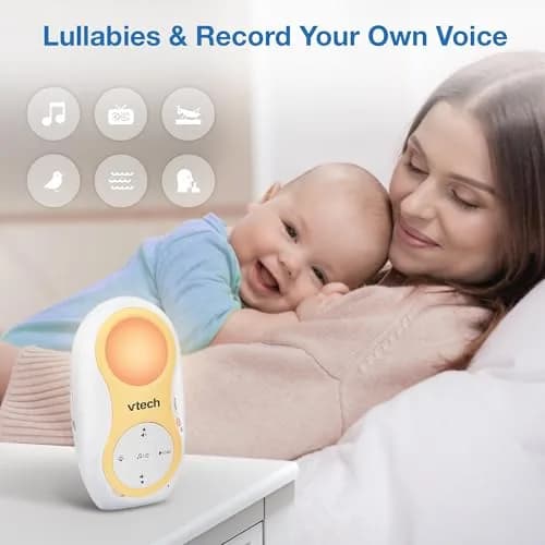 VTech DM1215-2 Digital Audio Baby Monitor with 2 Parent Units & 1500ft Range | Night Light, Lullabies, Two-Way Talk, Temp Sensor thumbnail 6