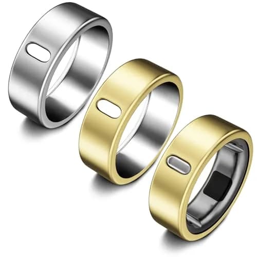 ZOOROO Oura Ring Cover for Gen 3/4 (Size 6) | Gold*2+Silver Pack | TPU Protector - main product image
