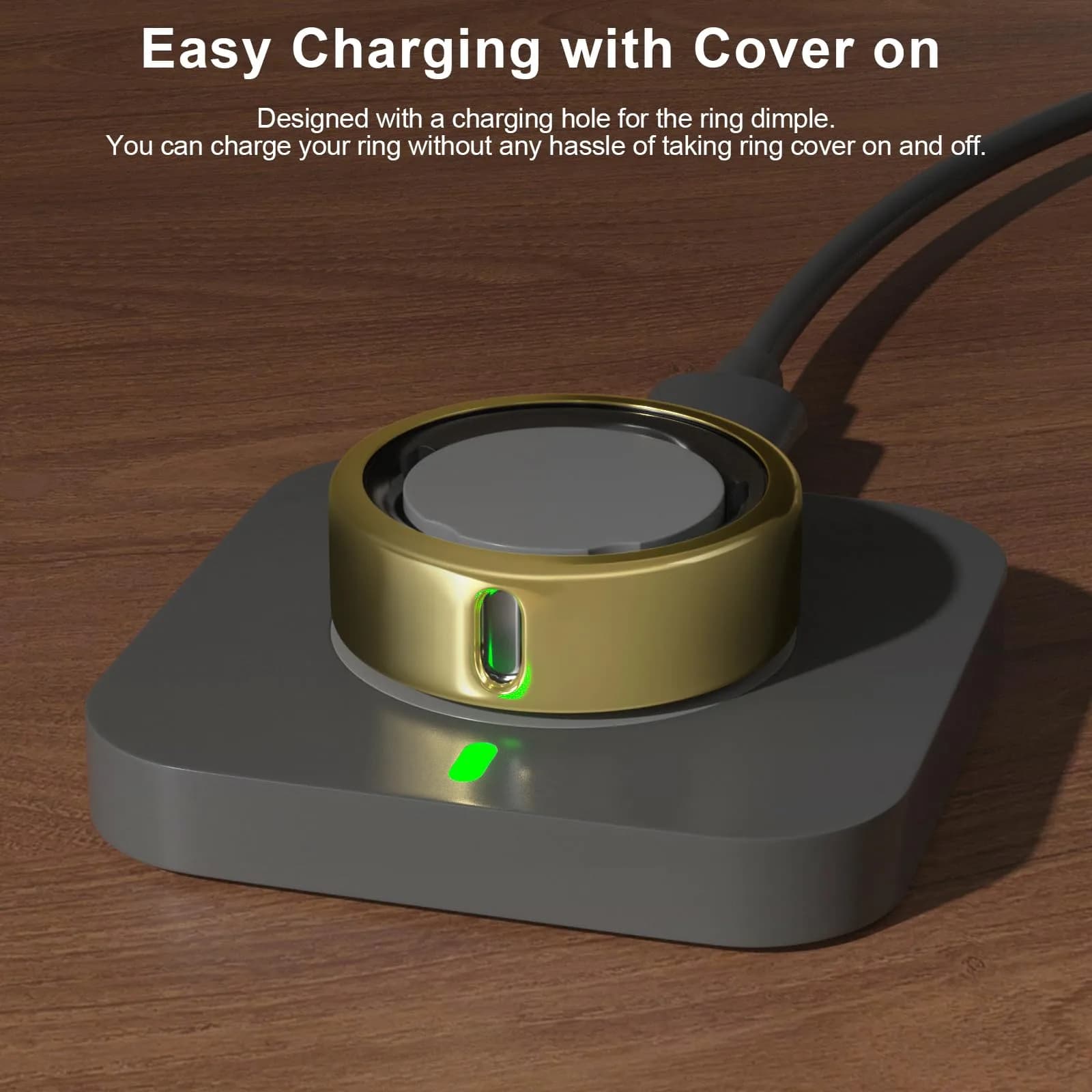 ZOOROO Oura Ring Cover for Gen 3/4 (Size 6) | Gold*2+Silver Pack | TPU Protector - view 3