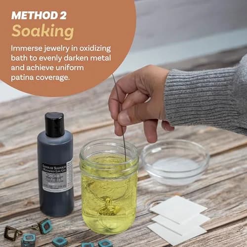 The Beadsmith XL Gel Liver of Sulfur 118ml | Patina Finish for Metal Art & Jewelry thumbnail 4