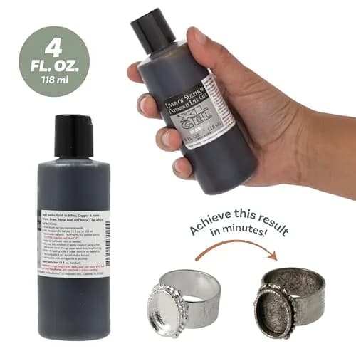 The Beadsmith XL Gel Liver of Sulfur 118ml | Patina Finish for Metal Art & Jewelry thumbnail 5