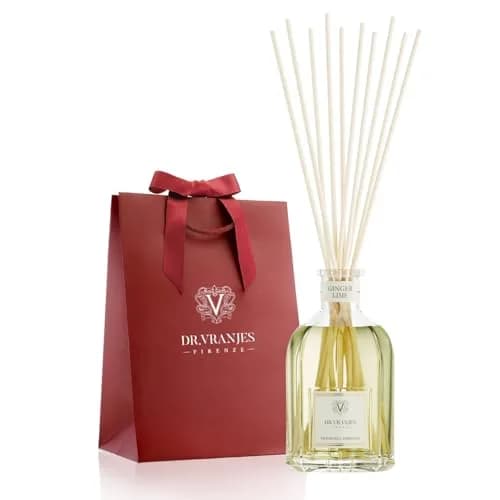 Dr. Vranjes Ginger Lime 250 ml Reed Diffuser + Elegant Shopping Bag | Bright Fruity & Spicy Home Fragrance thumbnail 1