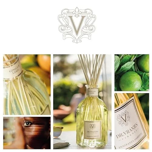 Dr. Vranjes Ginger Lime 250 ml Reed Diffuser + Elegant Shopping Bag | Bright Fruity & Spicy Home Fragrance thumbnail 3