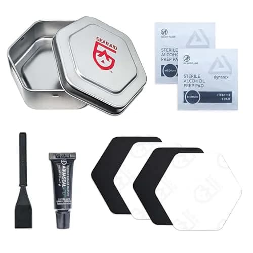GEAR AID Aquaseal FD River & Sea Repair Kit | Waterproof Adhesive & Tenacious Tape Patches (0.25 oz / 7.4 ml) thumbnail 1
