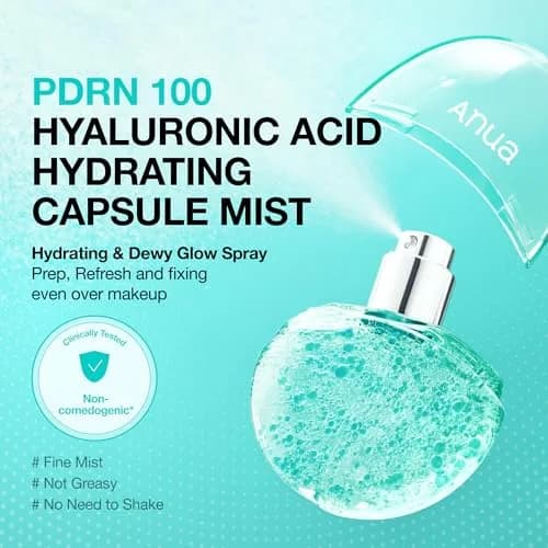 ANUA PDRN Collagen Glow Facial Serum Spray 1.01 fl oz | Hydrating, Glow-Boosting Mist for All Skin Types thumbnail 3