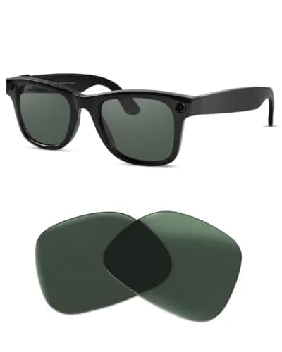 BandSmith Replacement Polarized Lenses for Ray-Ban Meta Wayfarer 53mm | Scratch-Resistant, UV & Glare Reduction thumbnail 1