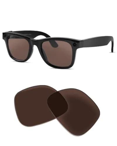 BandSmith Polarized Replacement Lenses for Ray-Ban Meta Wayfarer RW4008 & Gen 2 RW4012 (Large 53mm) thumbnail 1