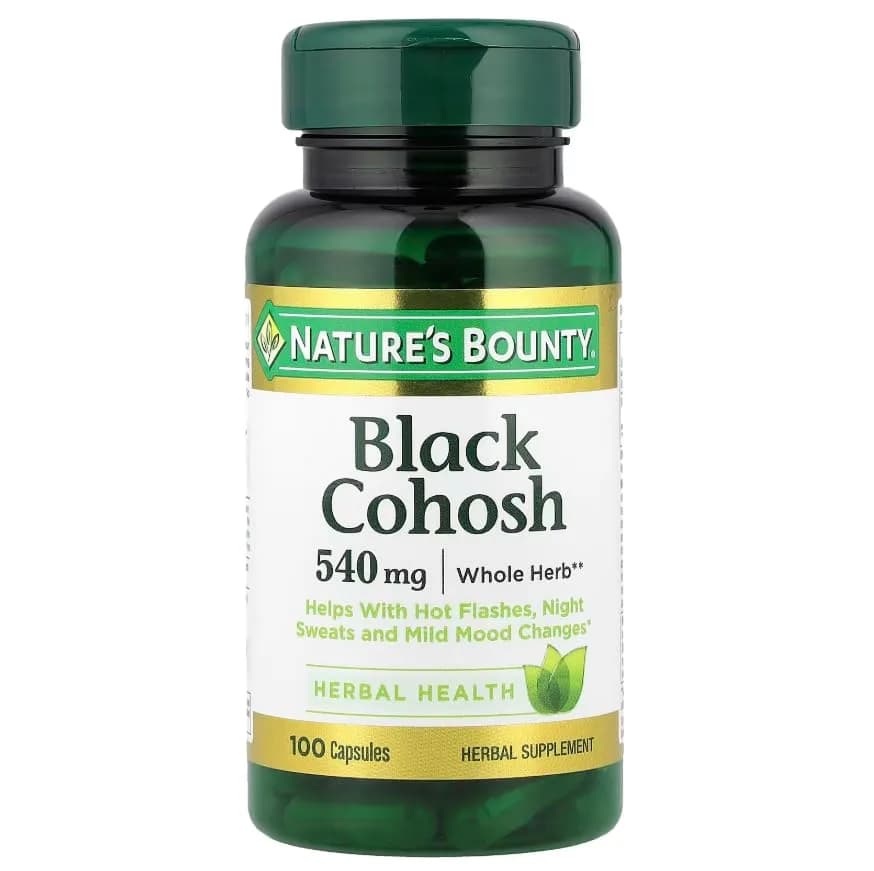 Nature's Bounty Black Cohosh Root Pills Herbal Health Supplement 540 mg 300 Capsules (Pack of 3) | Natural Menopausal Support - view 3