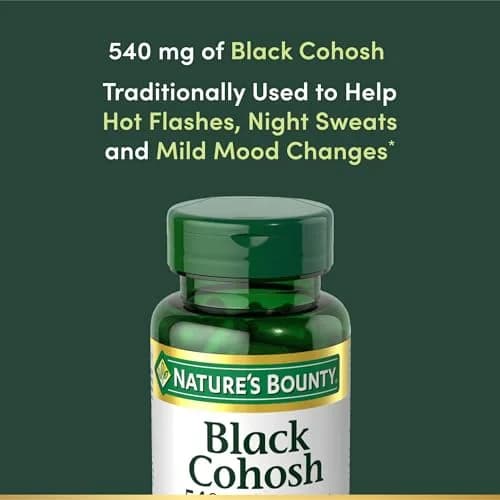 Nature's Bounty Black Cohosh Root Pills Herbal Health Supplement 540 mg 300 Capsules (Pack of 3) | Natural Menopausal Support thumbnail 4