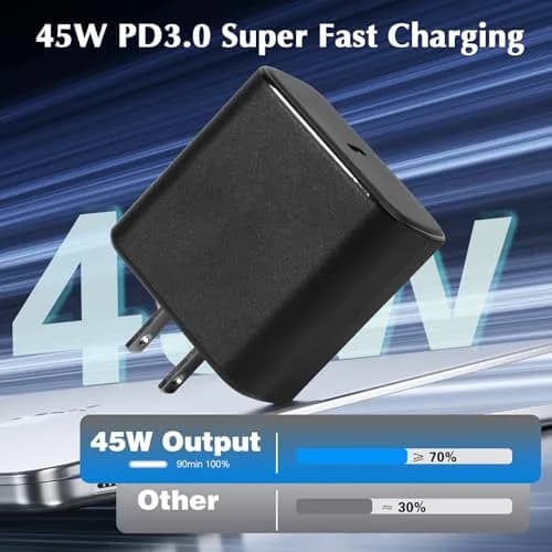 SpeedScope Samsung Super Fast Charger 45W Type C | 2 Pack 10FT Long Cord for Galaxy S26 Ultra thumbnail 2