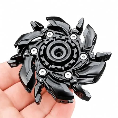 T-Conceal EDC Fidget Slider Black Metal Toy | Stress Relief for Adults, Magnetic, Haptic Feedback thumbnail 1