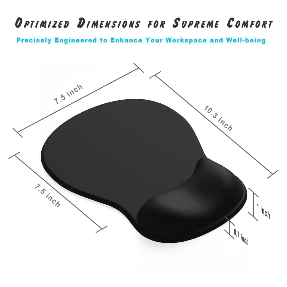 DEMON CHEST ErgoComfort Gel Wrist Rest Mouse Pad Serene Forest 10.2 x 7.9 in | Premium Lycra Surface for Precise Mouse Movements - view 7