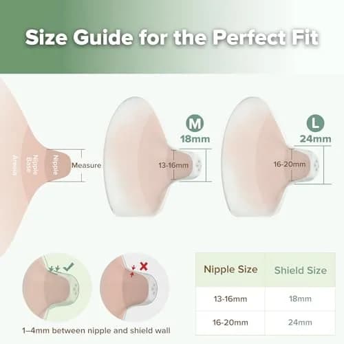 haakaa Silicone Nipple Shields for Breastfeeding Newborns (24mm, 4pcs) | Food-Grade Silicone for Latching Difficulties thumbnail 6