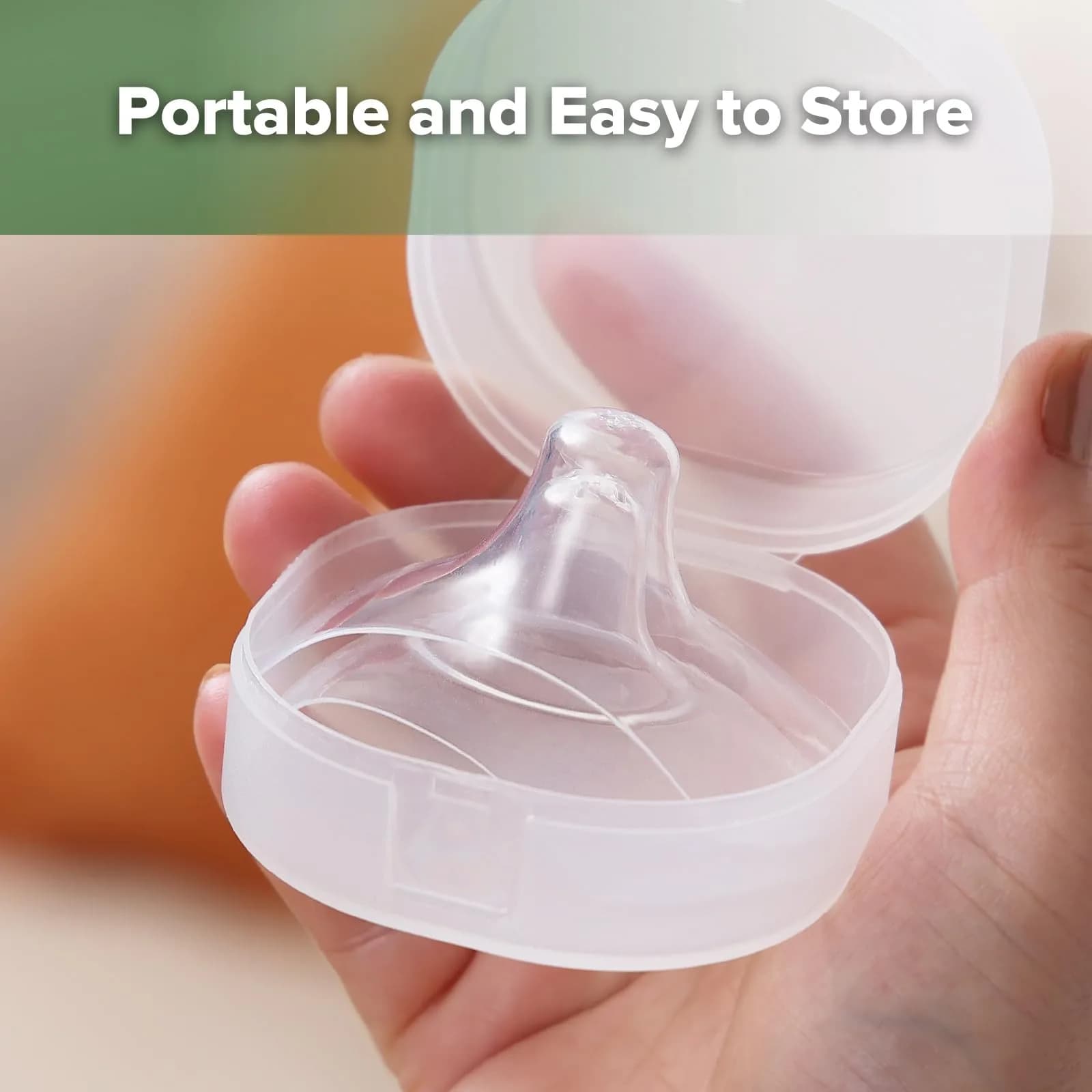 haakaa Silicone Nipple Shields for Breastfeeding Newborns (24mm, 4pcs) | Food-Grade Silicone for Latching Difficulties - view 7