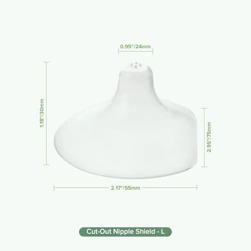 haakaa Silicone Nipple Shields for Breastfeeding Newborns (24mm, 4pcs) | Food-Grade Silicone for Latching Difficulties thumbnail 9