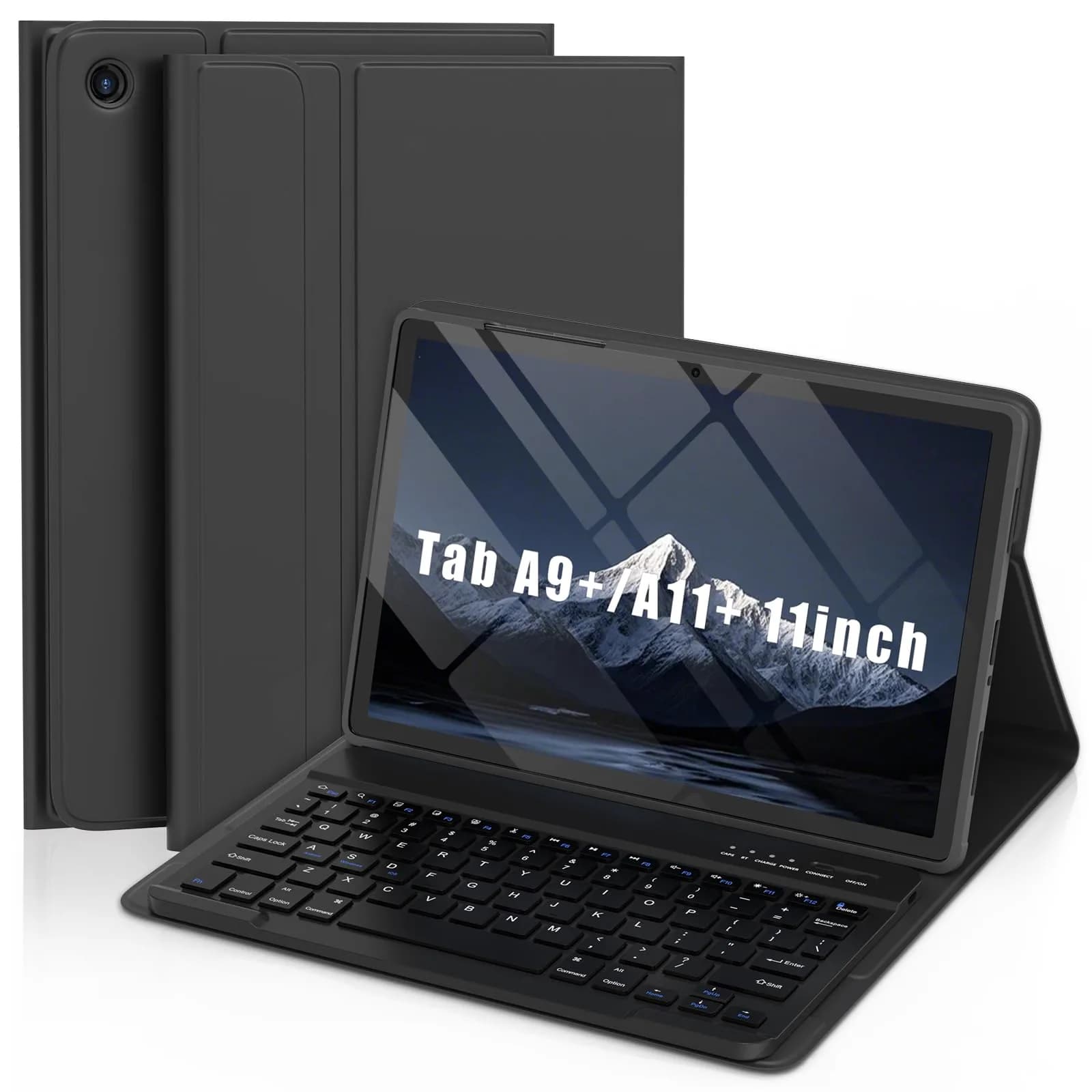 MMK Keyboard Case for Samsung Galaxy Tab A11+ / A9+ | 11 Inch, Black, Detachable Keyboard - main product image