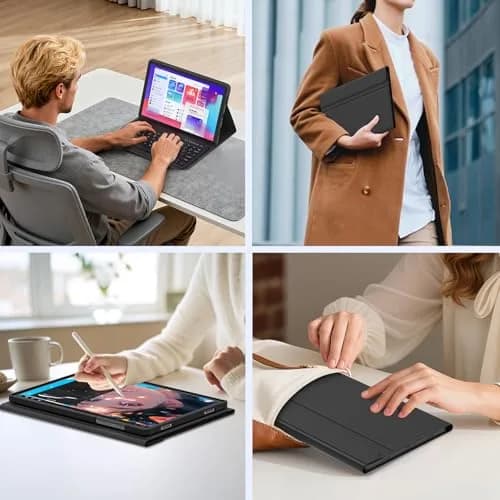MMK Keyboard Case for Samsung Galaxy Tab A11+ / A9+ | 11 Inch, Black, Detachable Keyboard thumbnail 7