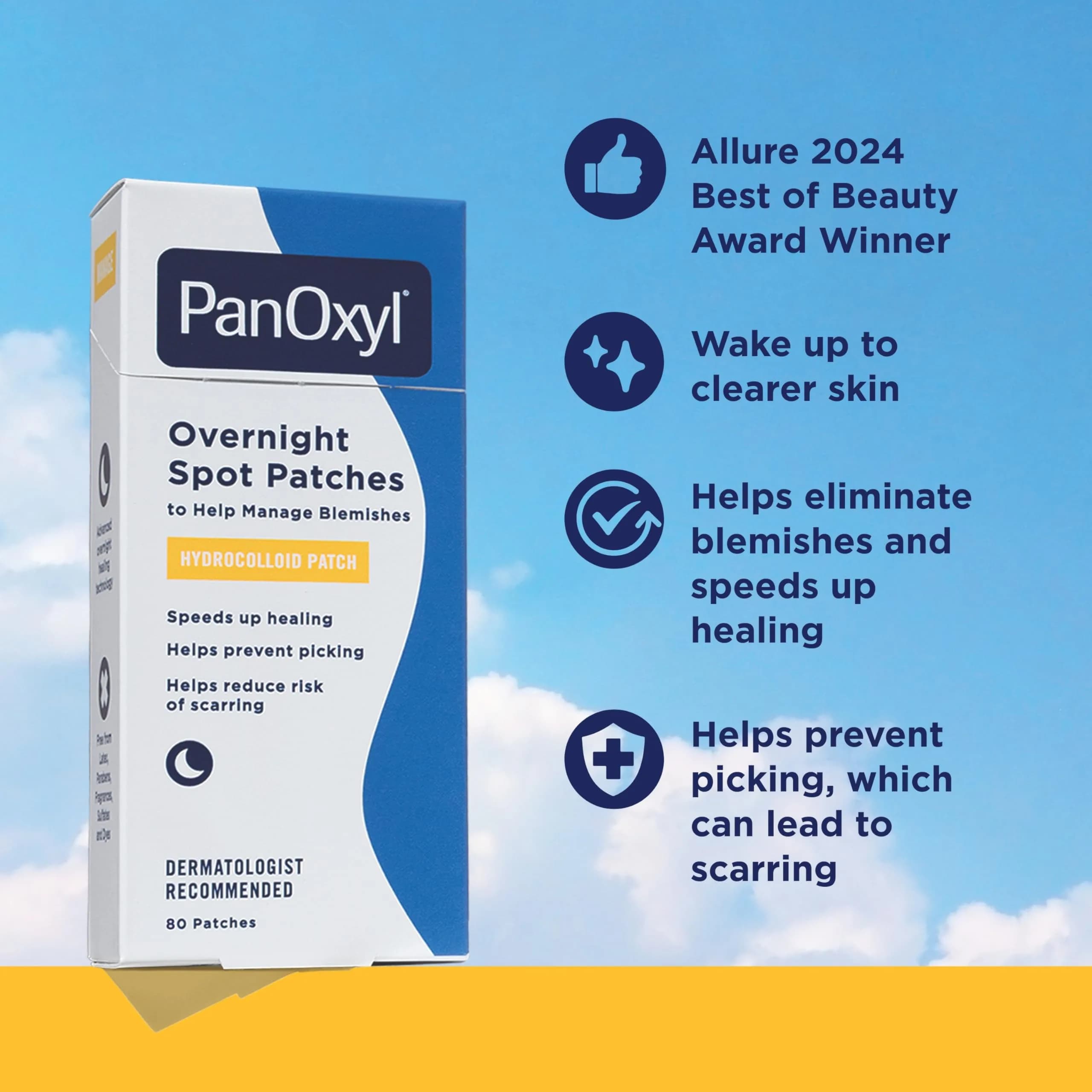 PanOxyl PM Overnight Spot Patches, Fragrance-Free, 80 Count (Pack of 2) - view 2