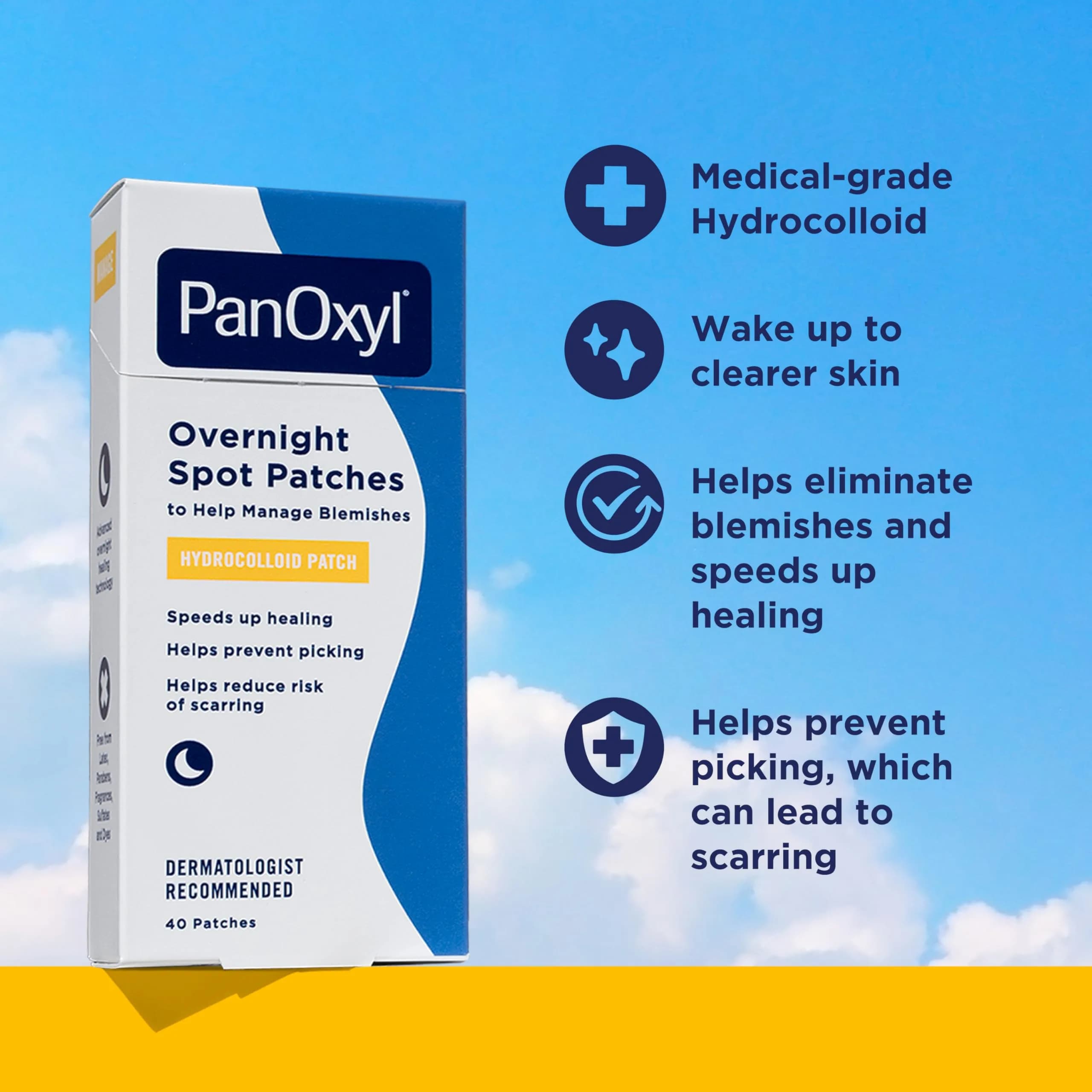 PanOxyl PM Overnight Spot Patches, Fragrance-Free, 40 Count (Pack of 2) - view 2