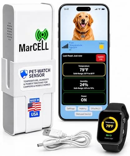 MarCELL Cellular Pet Temperature Monitor for RVs – No WiFi Needed | Instant Alerts & Cellular Advantage (100-120 chars) thumbnail 1