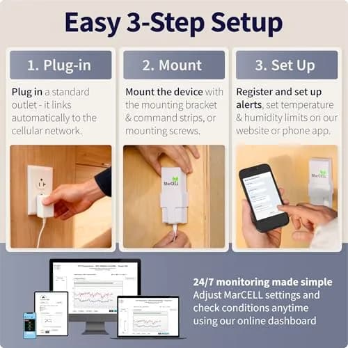 MarCELL Cellular Pet Temperature Monitor for RVs – No WiFi Needed | Instant Alerts & Cellular Advantage (100-120 chars) thumbnail 8