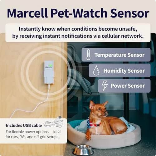 MarCELL Cellular Pet Temperature Monitor for RVs – No WiFi Needed | Instant Alerts & Cellular Advantage (100-120 chars) thumbnail 3