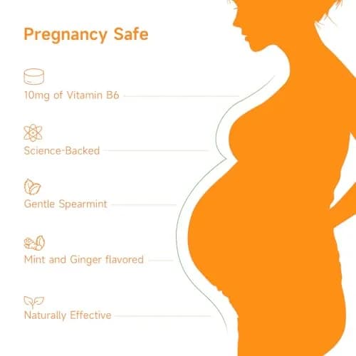 Temimar Morning Sickness Drops, Lozenges for Pregnancy & Motion Sickness, Ginger & Vitamin B6, 30 pcs | Fast Relief thumbnail 7