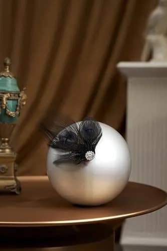 BABEYOND Peacock Feather Hair Clip with Rhinestones | 1920s Flapper Accessory for Women thumbnail 2