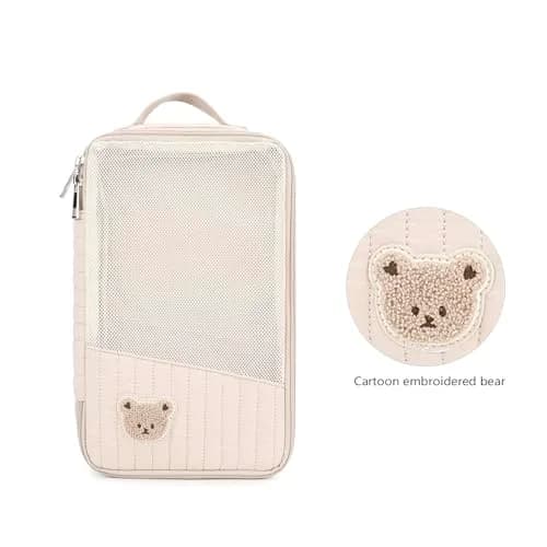 MOMIGO Baby Diaper Bag Organizer Pouches Waterproof 2 Pack | Reusable Mesh Bags for Wet & Dry Items thumbnail 4